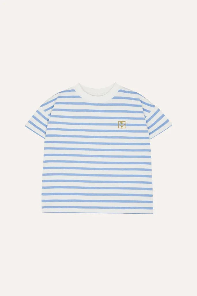 Blue Striped Kids T Shirt