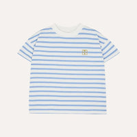 Blue Striped Kids T Shirt