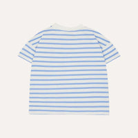 Blue Striped Kids T Shirt