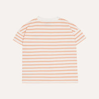 Orange Striped Kids T Shirt