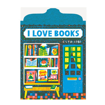 Bookshop Die Cut Card