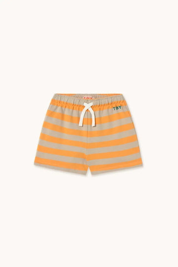 Stripes Tiny Short - Orange/Dark Vanilla