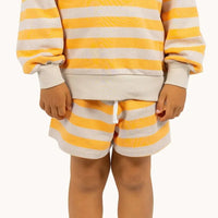 Stripes Tiny Short - Orange/Dark Vanilla