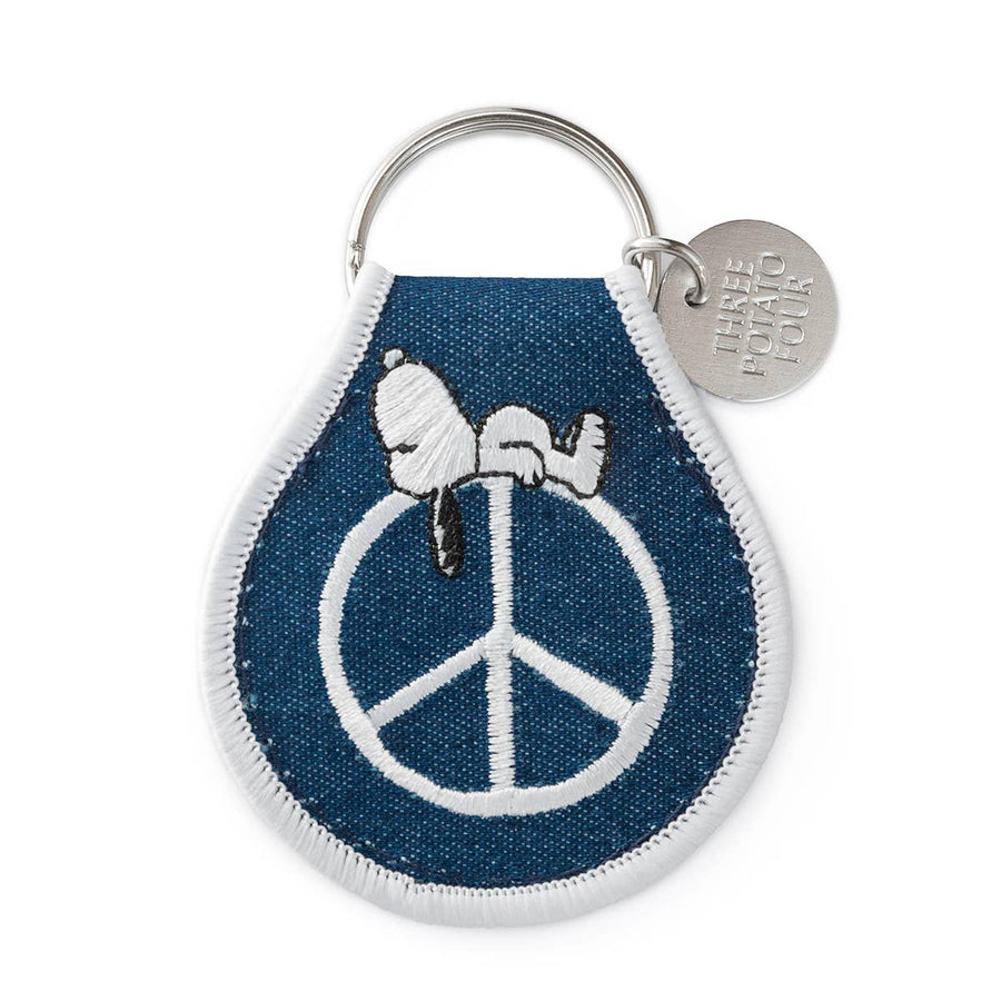 3P4 x Peanuts® - Snoopy Peace Patch Keychain