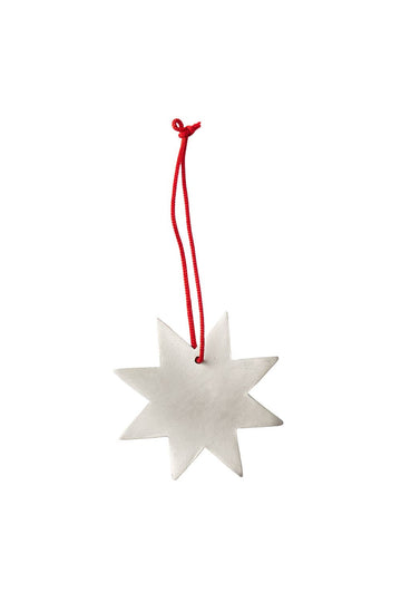 Silver Plated Snow Flake Ornament (A)