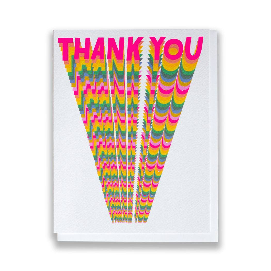 Rainbow Infinity Thank You Note Card