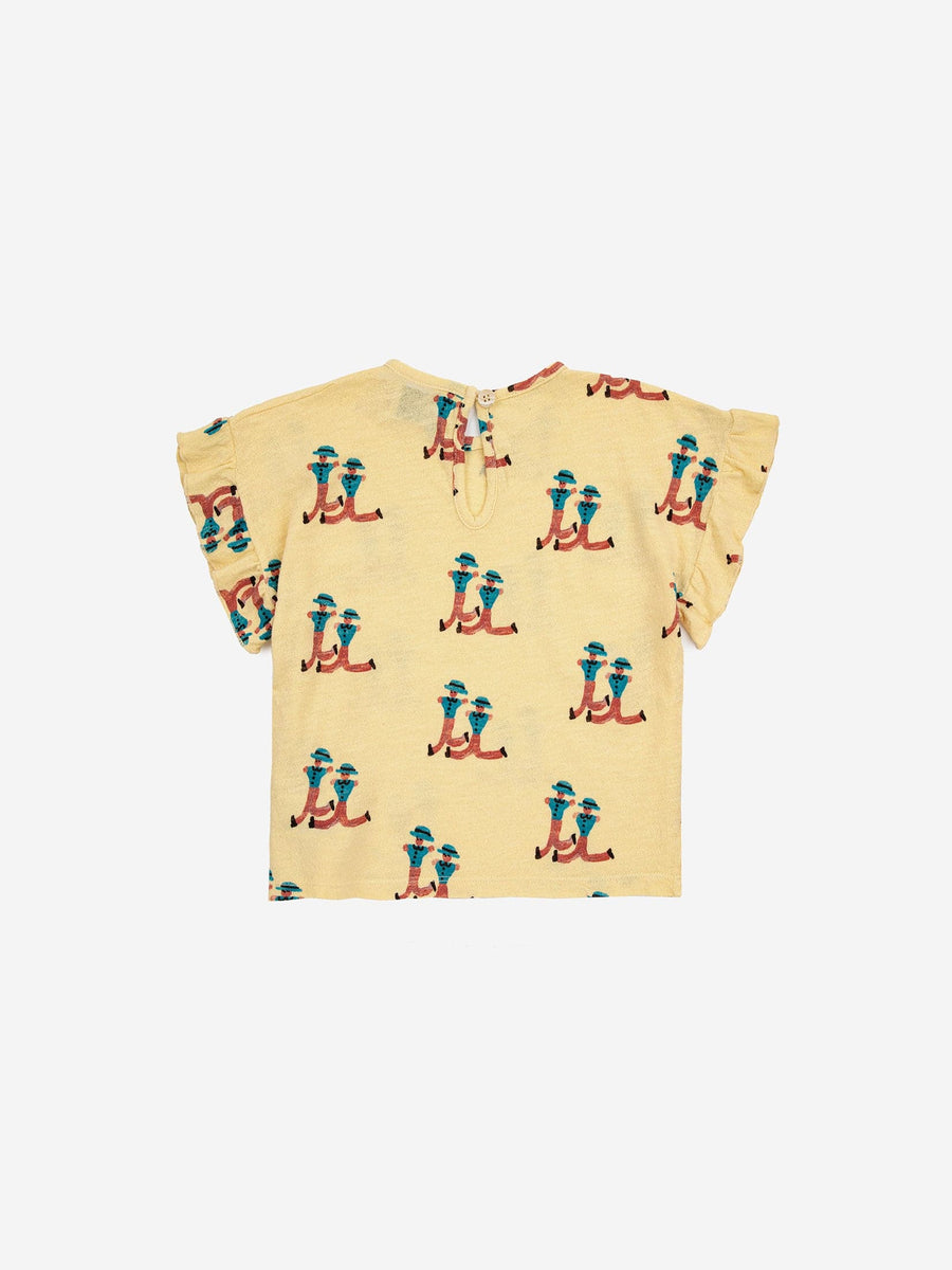 Baby Dancing Giants All Over Ruffle T-shirt