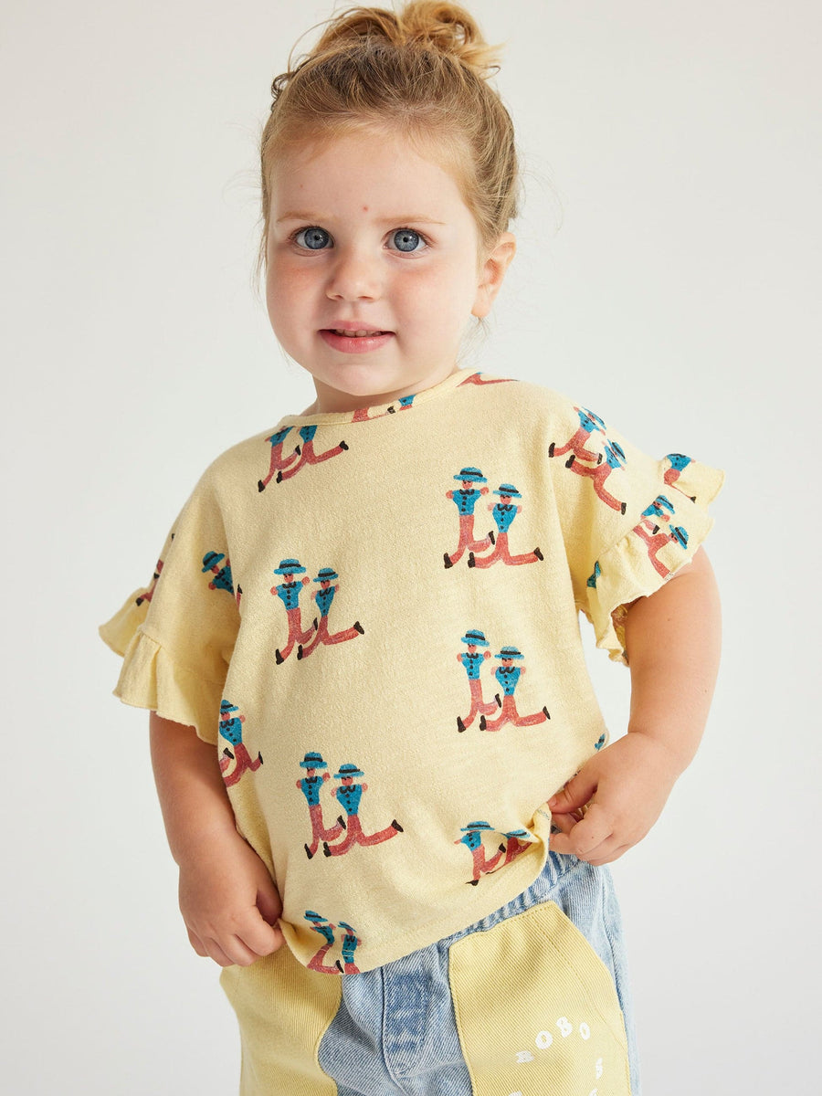 Baby Dancing Giants All Over Ruffle T-shirt