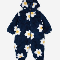 Baby Big Flower All Over Sheepskin Overall