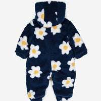 Baby Big Flower All Over Sheepskin Overall