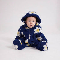 Baby Big Flower All Over Sheepskin Overall