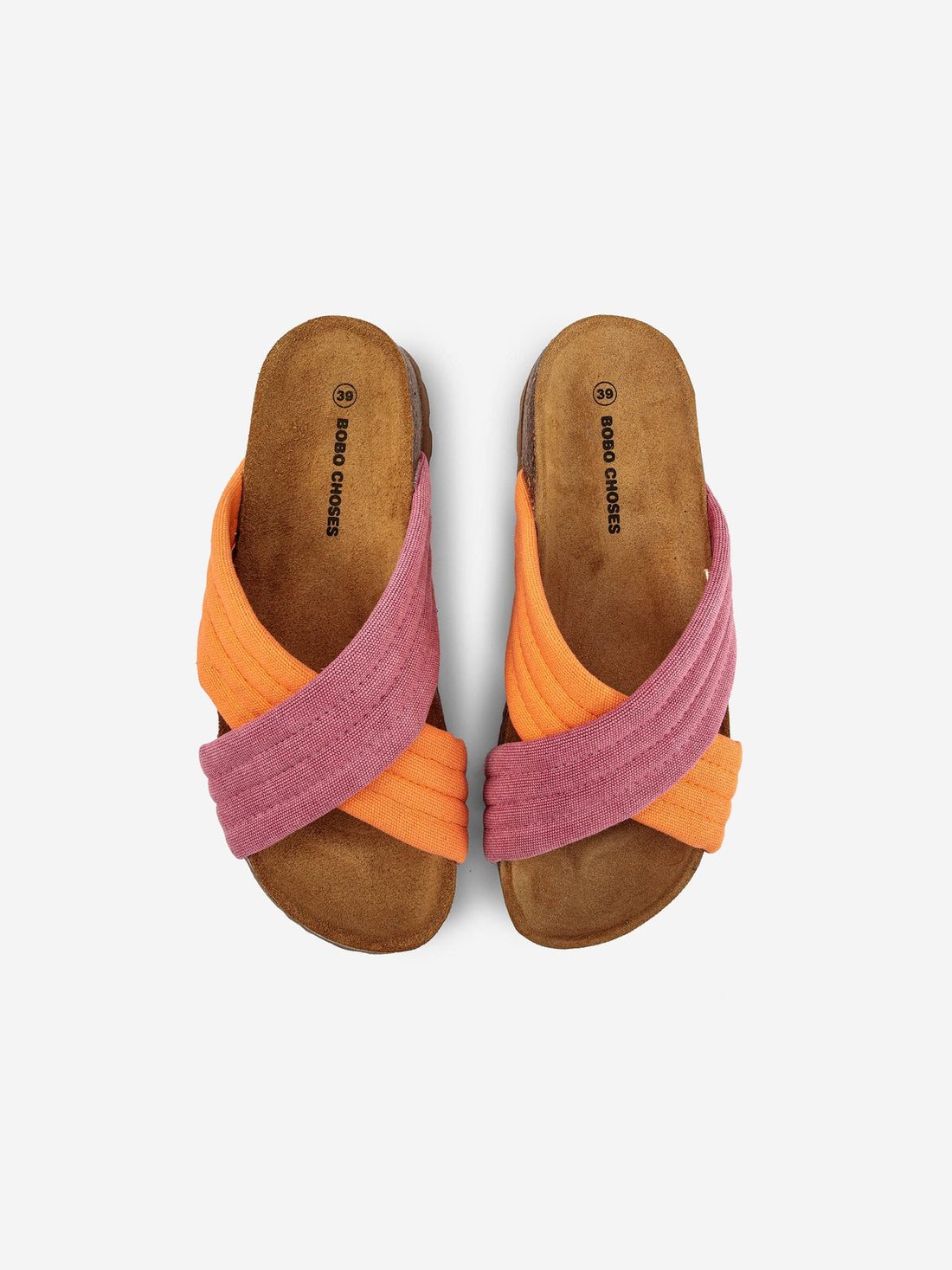 Pink Crossover Sandals