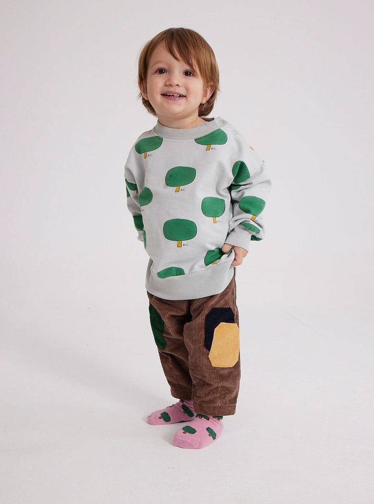 Baby Green Tree All Over Sweatshirt