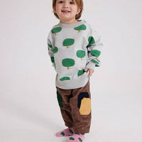 Baby Green Tree All Over Sweatshirt