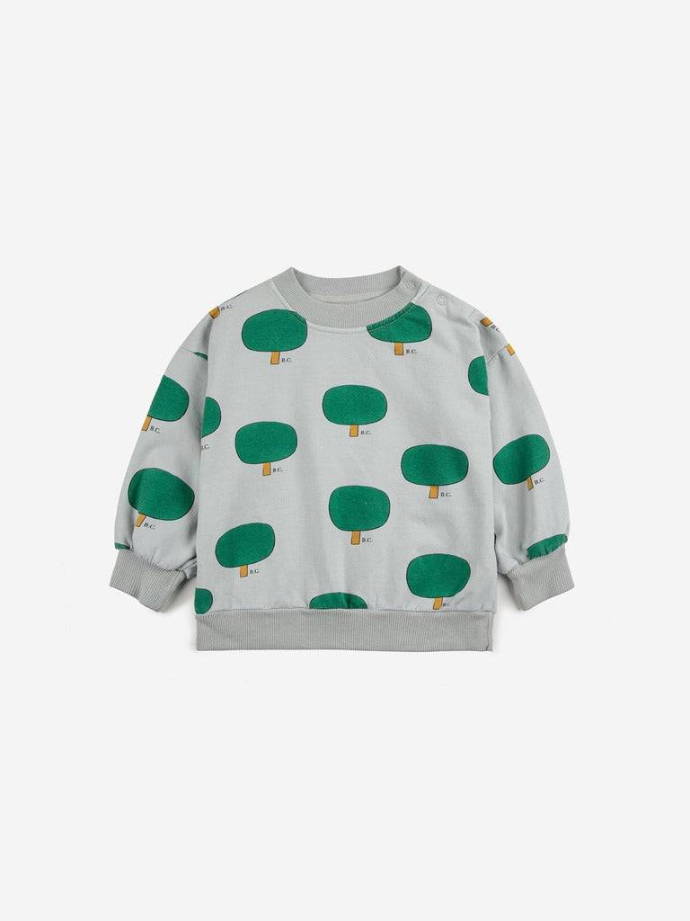 Baby Green Tree All Over Sweatshirt