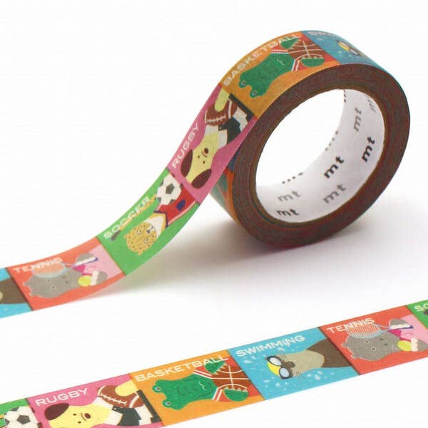 MT Washi Tape - Animals x Sports (15mm)