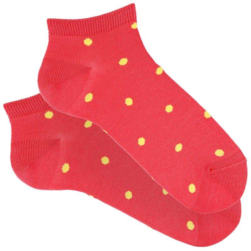 Polka Dot Print Trainer Socks