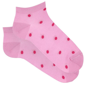 Polka Dot Print Trainer Socks