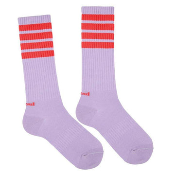 Sport Socks with Four Horizontal Stripes