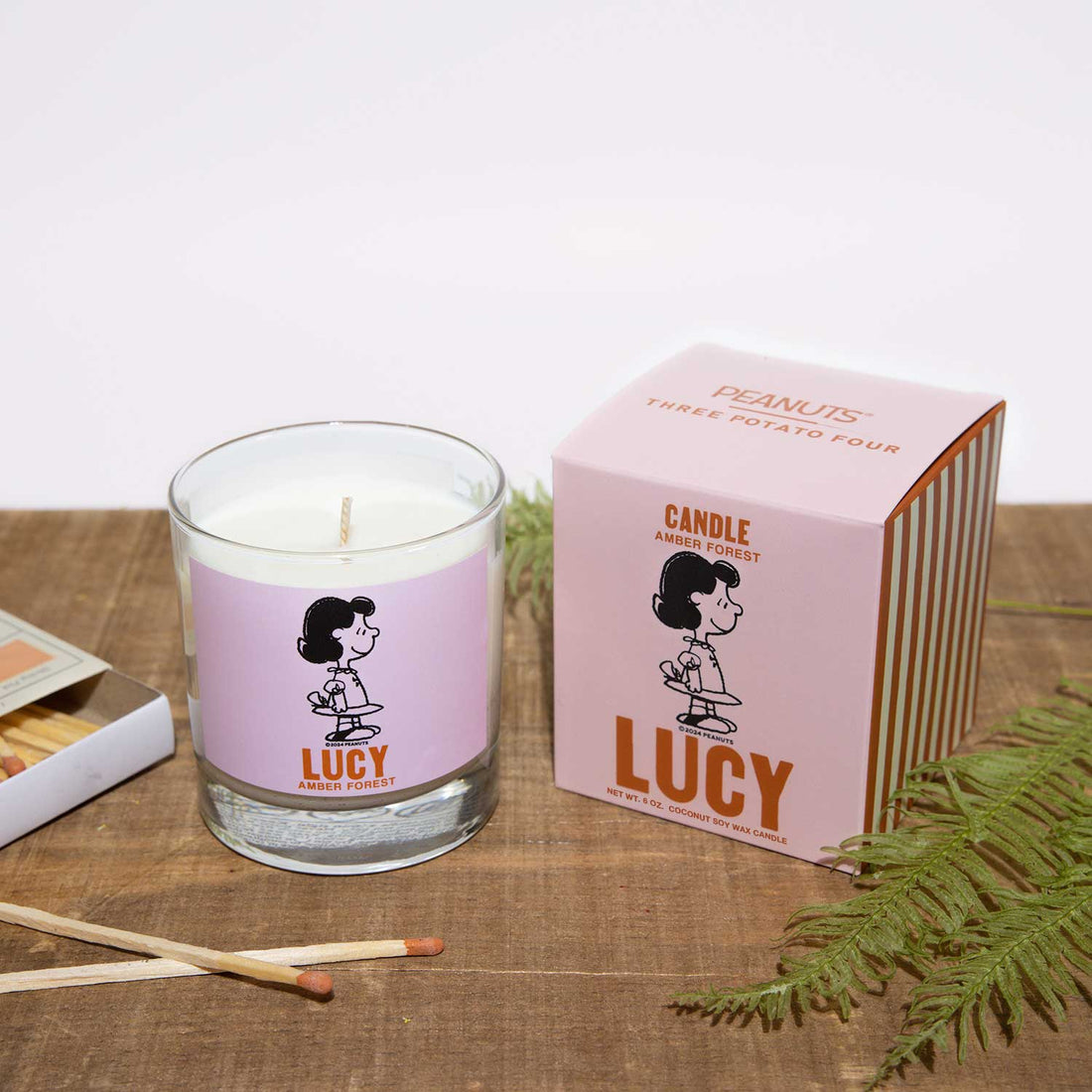 Peanuts® x Three Potato Four Candle – Lucy (Amber Forest)