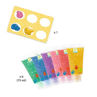 Finger Paint (Glitter) - 6 Tubes