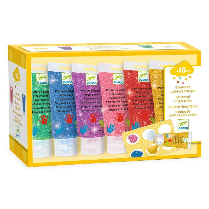 Finger Paint (Glitter) - 6 Tubes