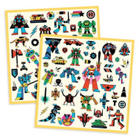 Robot Metallic Stickers