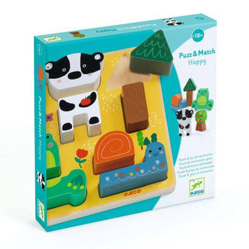 Puzz & Match Happy Wooden Puzzle & Building Game (Copy)