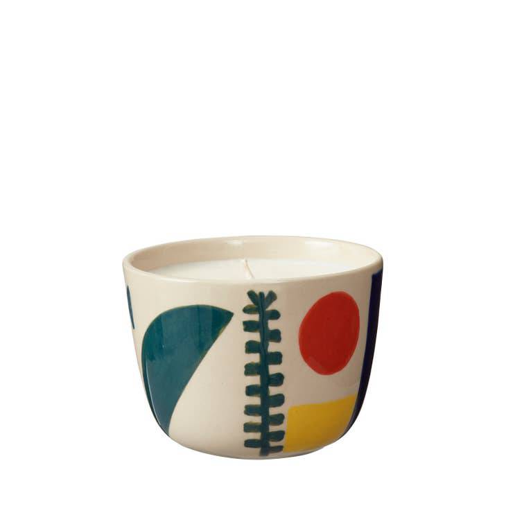 Bouclé Garni Stoneware Ceramic Candle