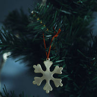 Silver Plated Snow Flake Ornament (B)