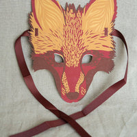 Fox Mask Greeting Card