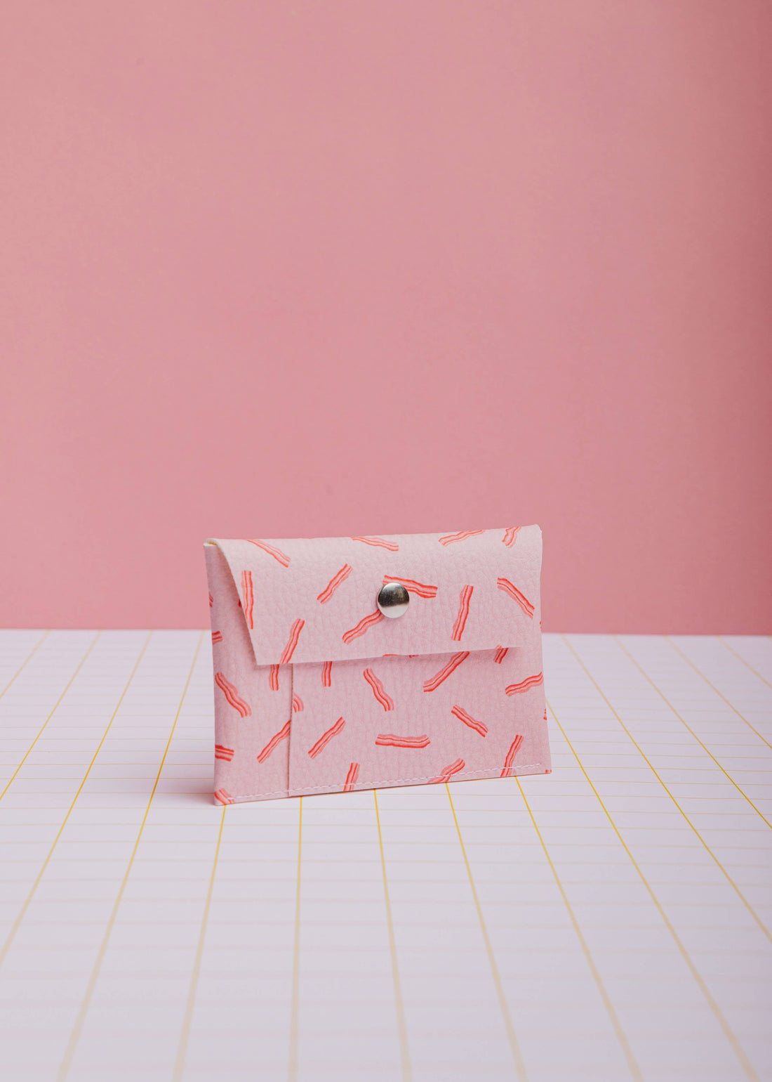 Bacon Pink Card Holder