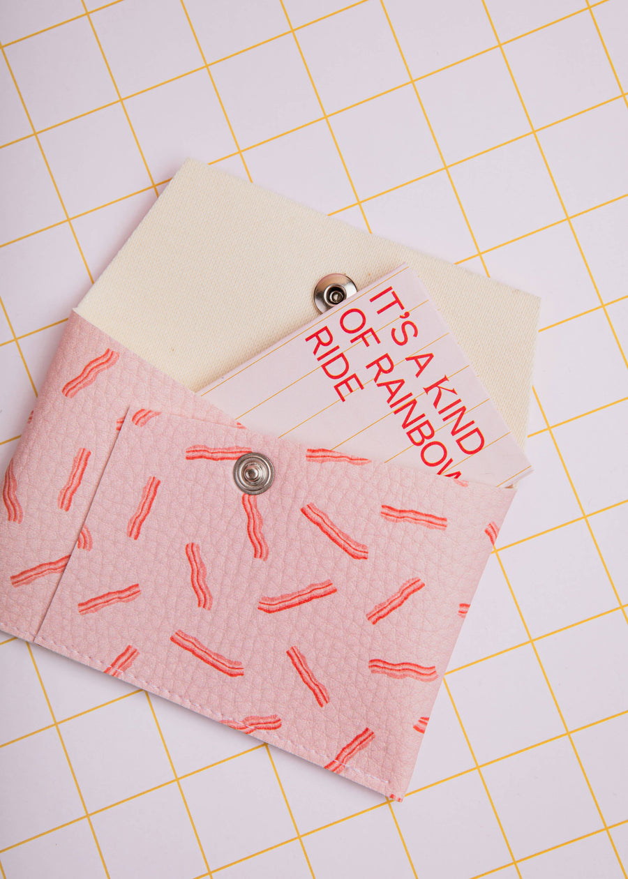 Bacon Pink Card Holder