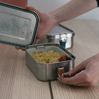 Stainless Steel Lunch Box with Heat Safe Insert