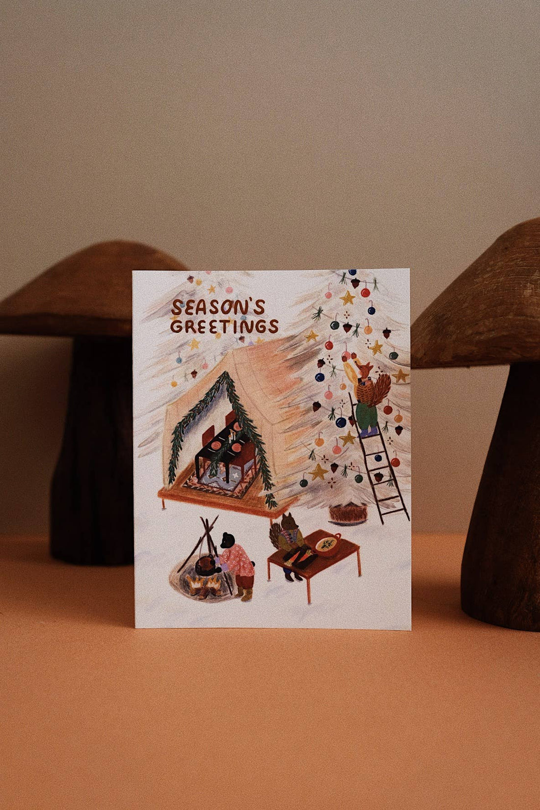 Holiday Tent Party Card