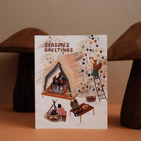 Holiday Tent Party Card