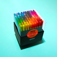 Gift Box of 100 Double Tip Markers