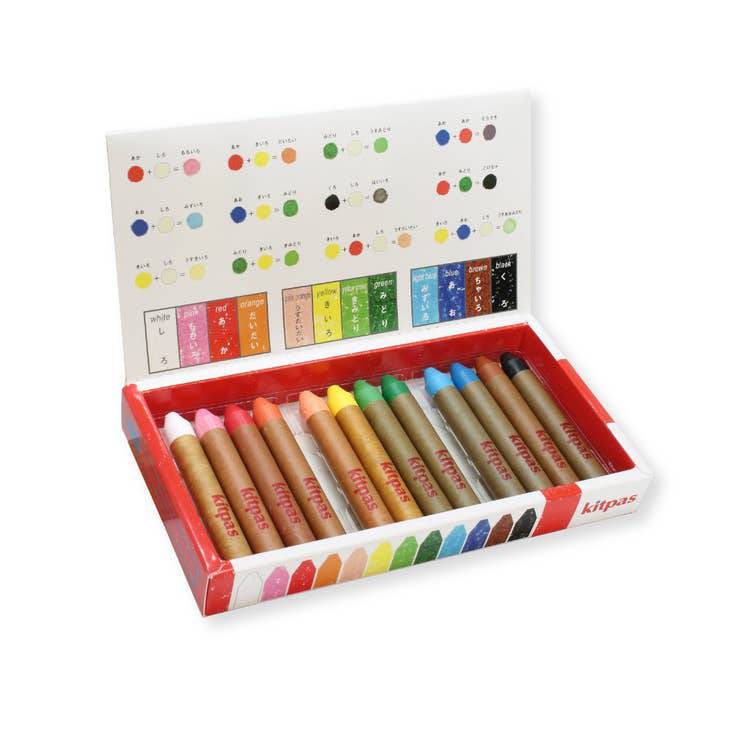 Medium Crayons - 12 Colour Set