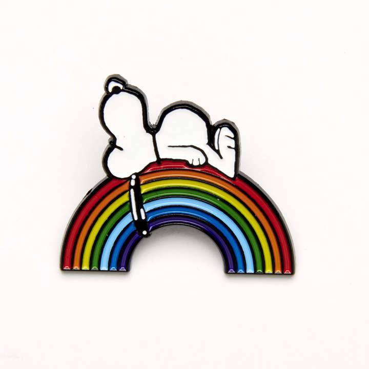 Peanuts Good Vibes Pin - Rainbow