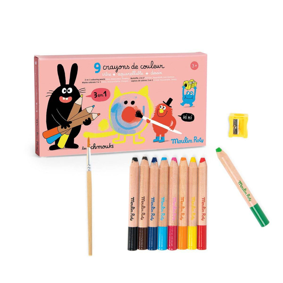 Les Schmouks - 3-in-1 Colouring Pencils