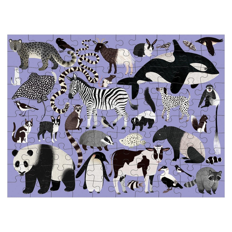 Animal Kingdom 100 Piece Double-Sided Puzzle