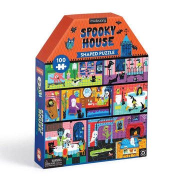 Spooky House 100 Piece Puzzle House-shaped Puzzle