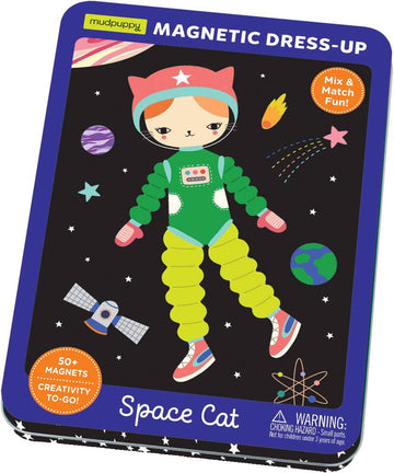 Space Cat Magnetic Dress Up Tin