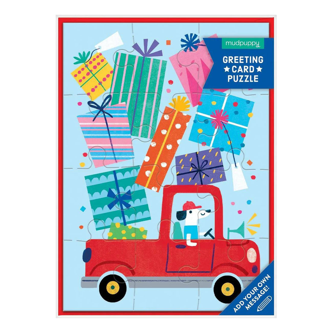 Birthday Truck Puzzle Greeting Card