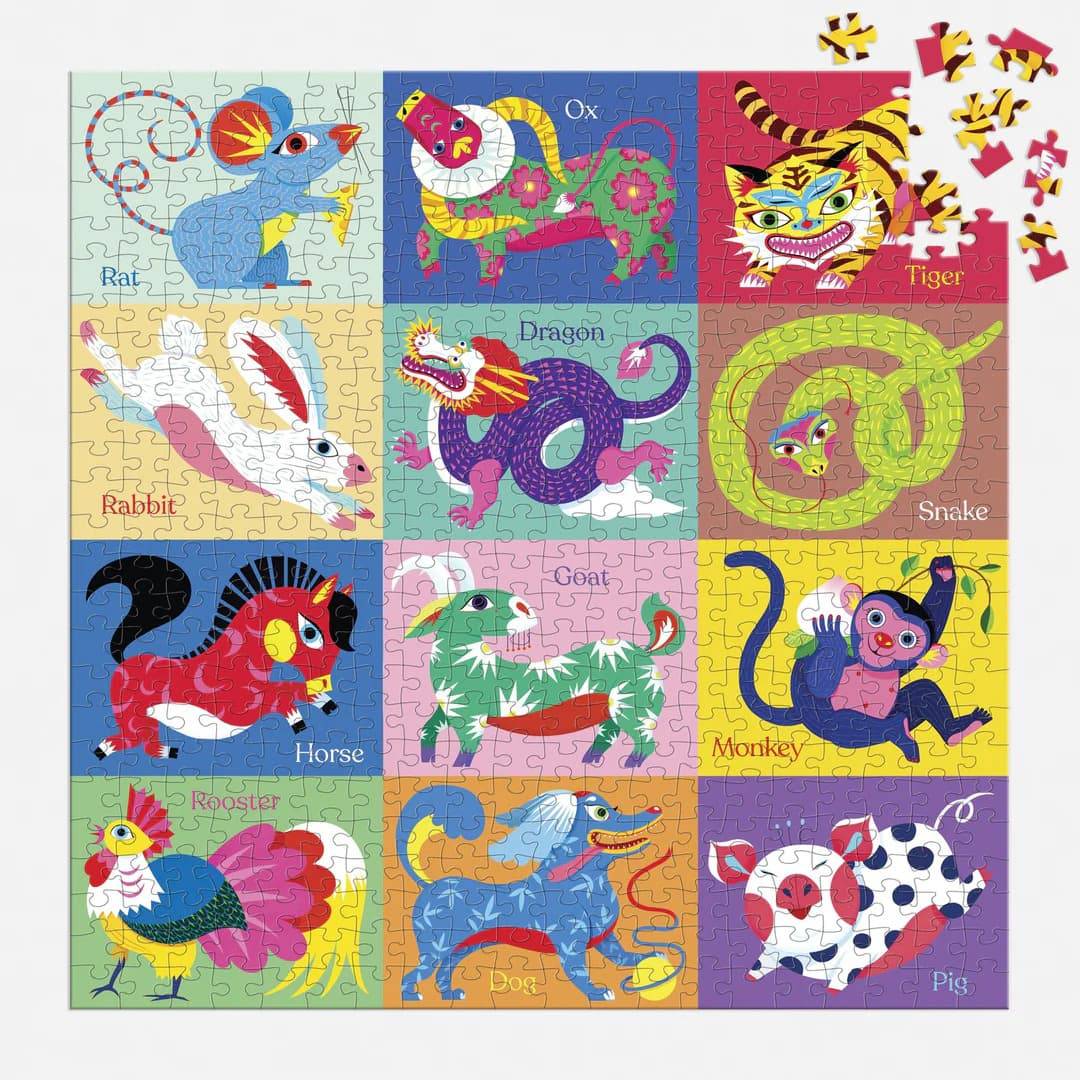 Chinese Zodiac 500 Piece Family Puzzle