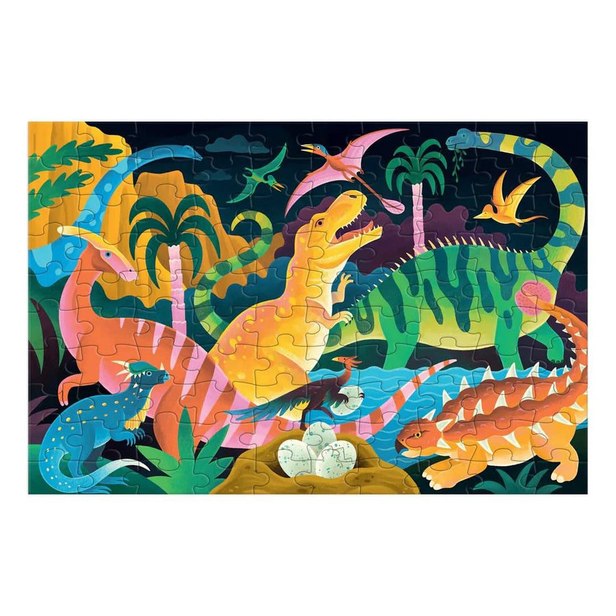 Dinosaur Park Glow in the Dark 100 Piece Puzzle