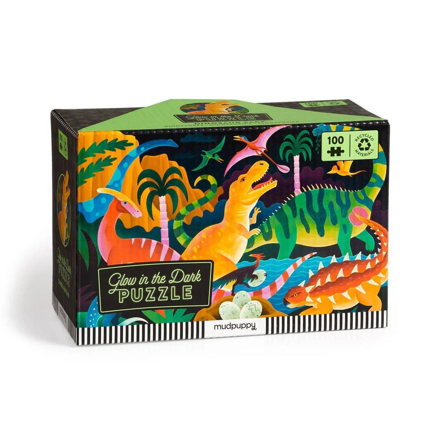 Dinosaur Park Glow in the Dark 100 Piece Puzzle