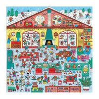 Search & Find Winter Chalet 500 Piece Puzzle