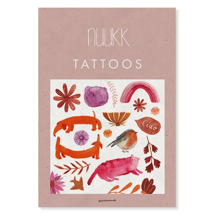 Organic Blush Temporary Tattoos