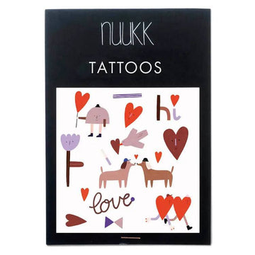 Organic Love Temporary Tattoos